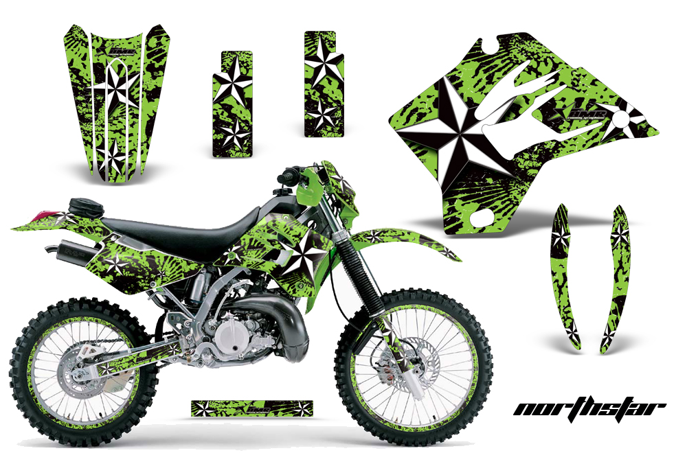 Kawasaki KDX 200 220 95-08 NP Graphic Kit NS G NPs